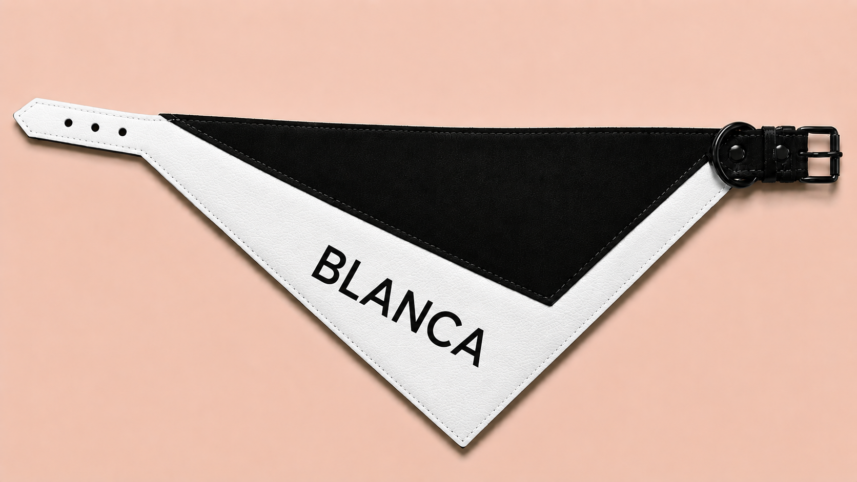 Luxury Dog Scarf with Custom Printed Name & Soft Suede Lining