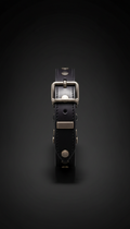 Obsidian Italian Leather Dog Collar